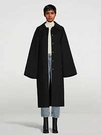 Belted Virgin Wool Coat