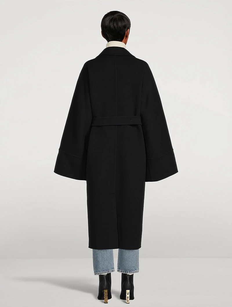 Belted Virgin Wool Coat
