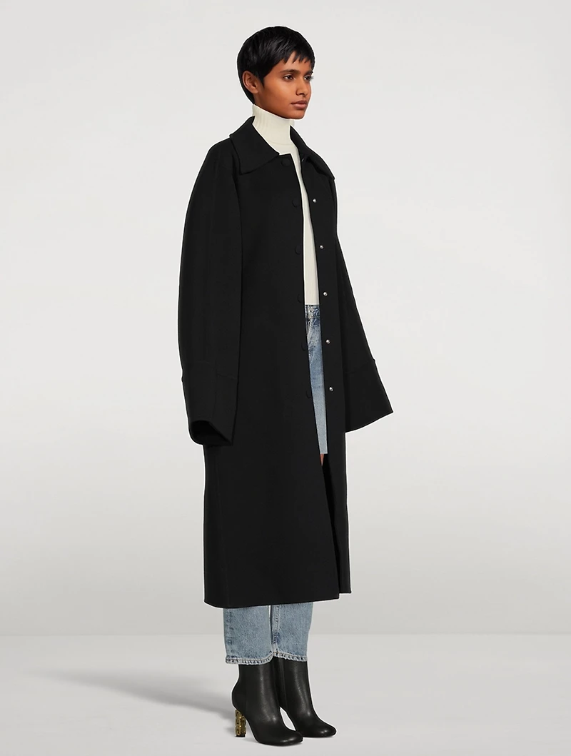 Belted Virgin Wool Coat