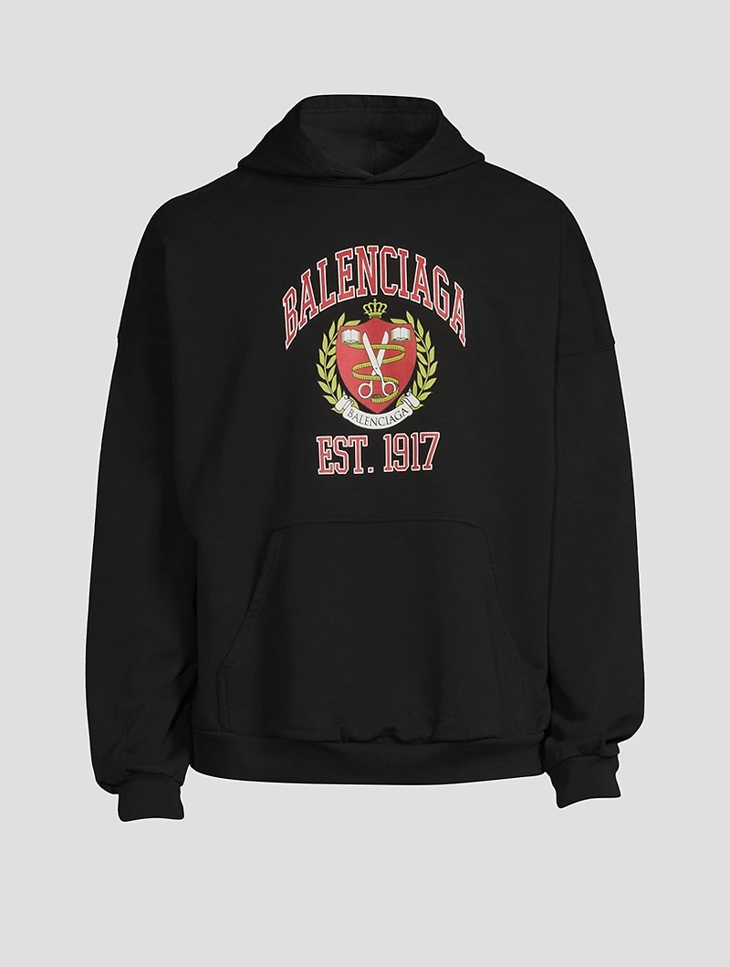 College Fleece Wide-Fit Hoodie