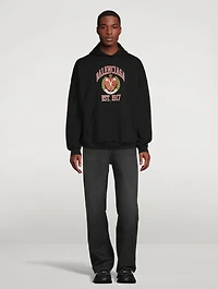 College Fleece Wide-Fit Hoodie
