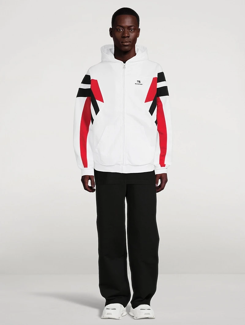 Sporty B Zip Jacket With Hood