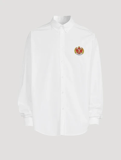 Poplin College Oversized Shirt