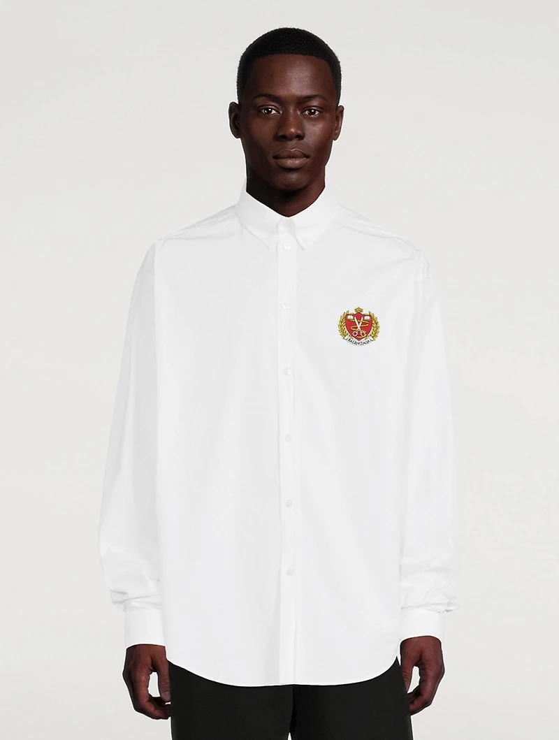 Poplin College Oversized Shirt