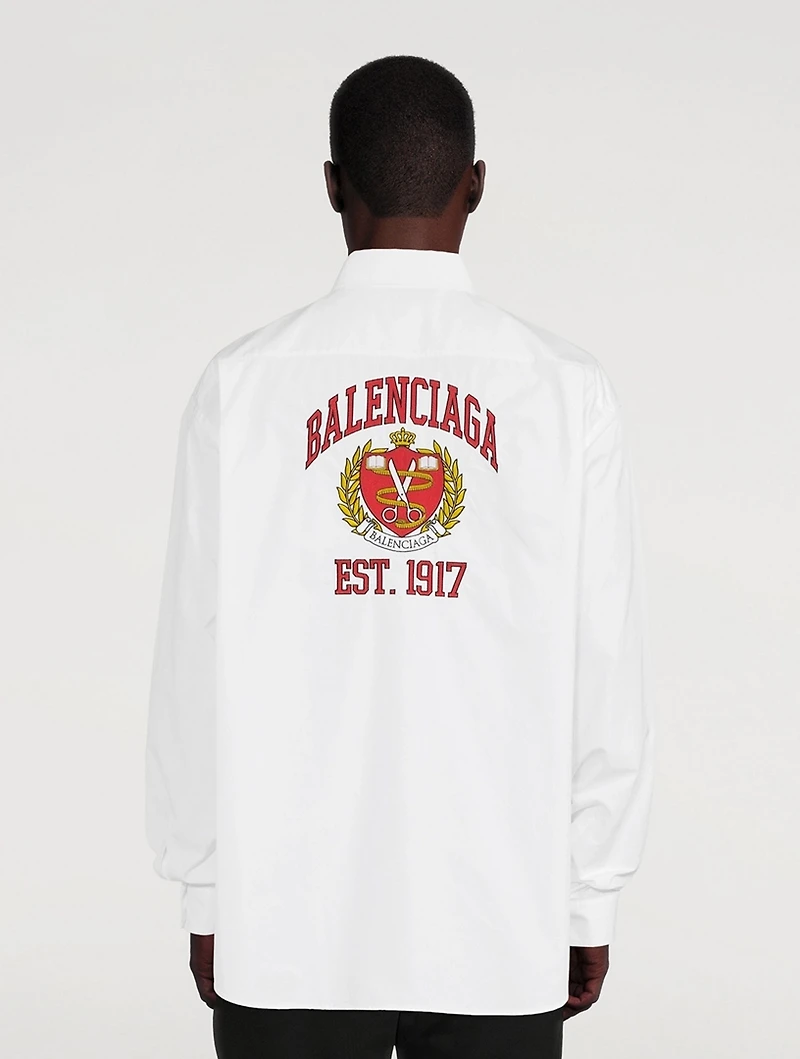 Poplin College Oversized Shirt