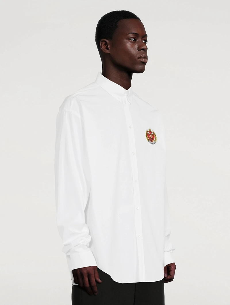 Poplin College Oversized Shirt