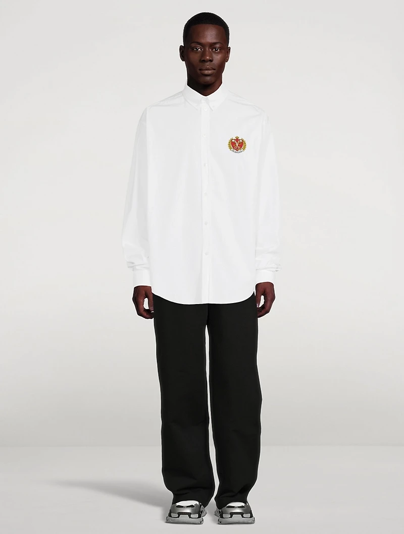 Poplin College Oversized Shirt