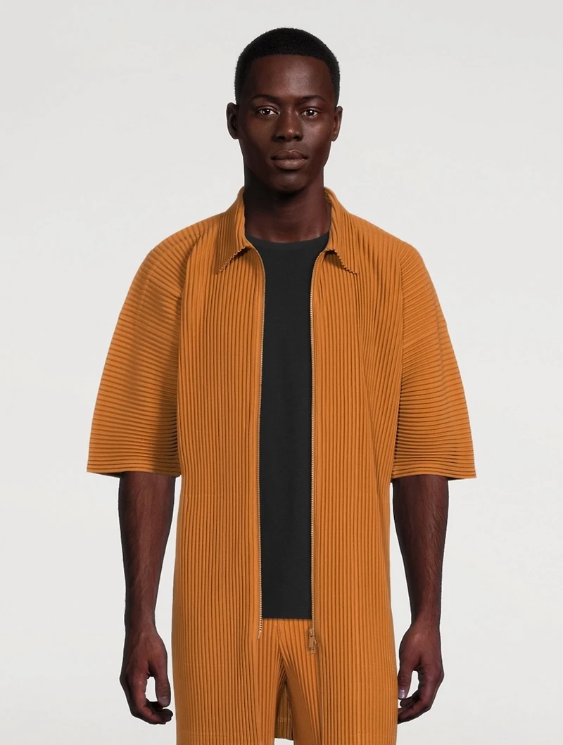 June Short-Sleeve Zip Shirt
