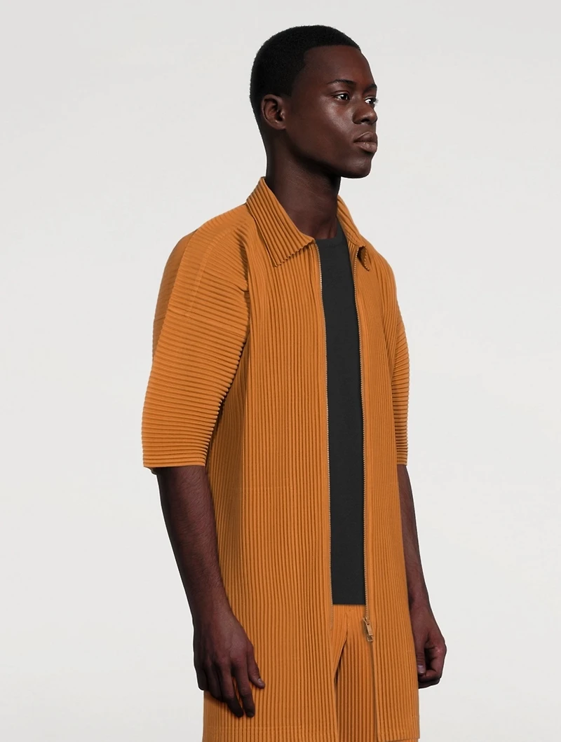 June Short-Sleeve Zip Shirt