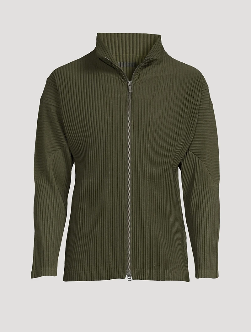 Colour Pleats Tapered Jacket