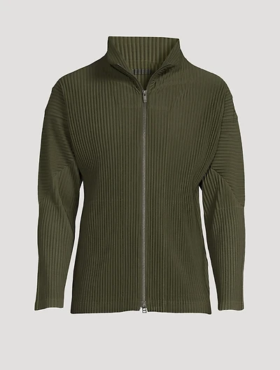 Colour Pleats Tapered Jacket