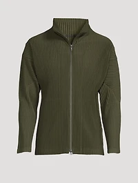 Colour Pleats Tapered Jacket