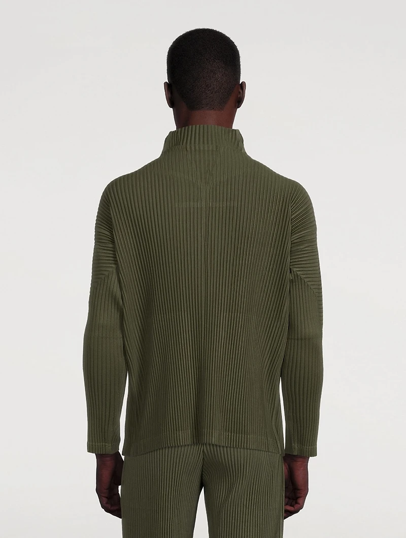 Colour Pleats Tapered Jacket