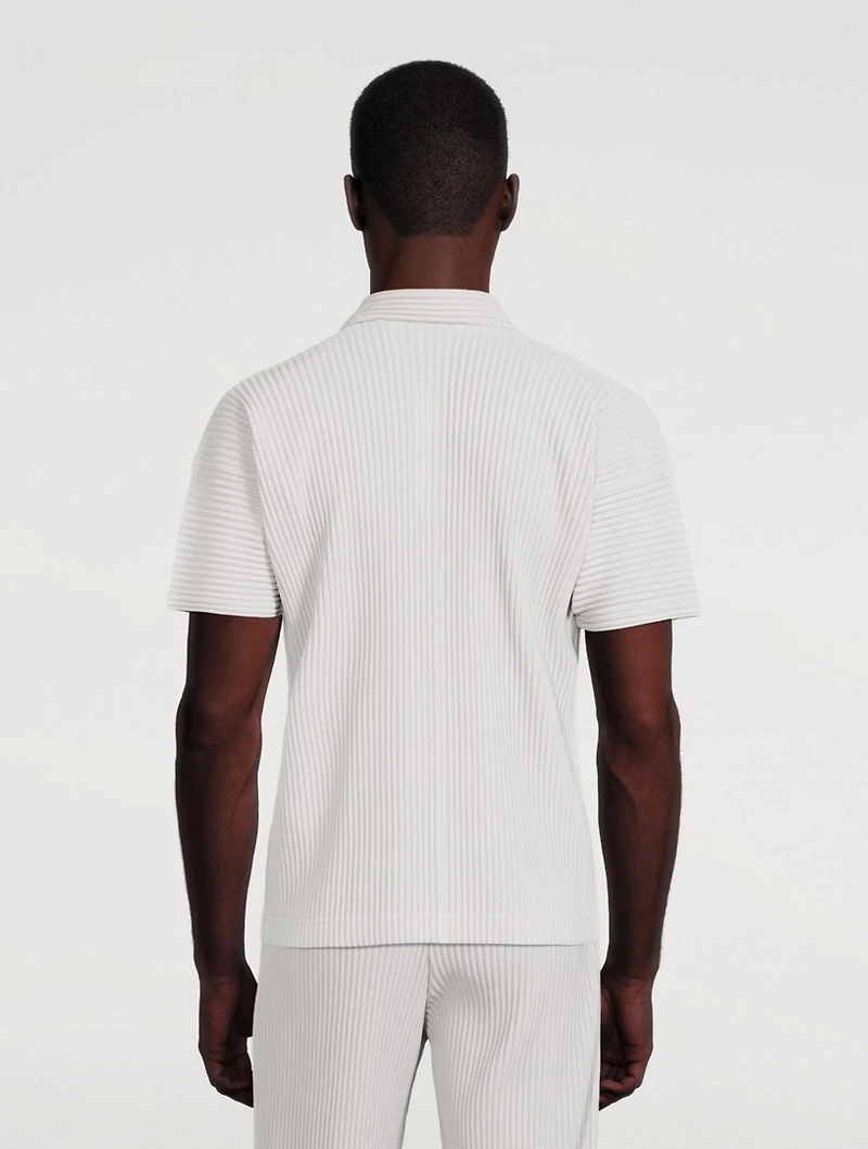 Basics Pleated Polo Shirt