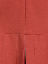 Stretch Cady Kimono-Sleeve Midi Dress