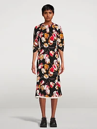 Cady Midi Dress Windblown Print