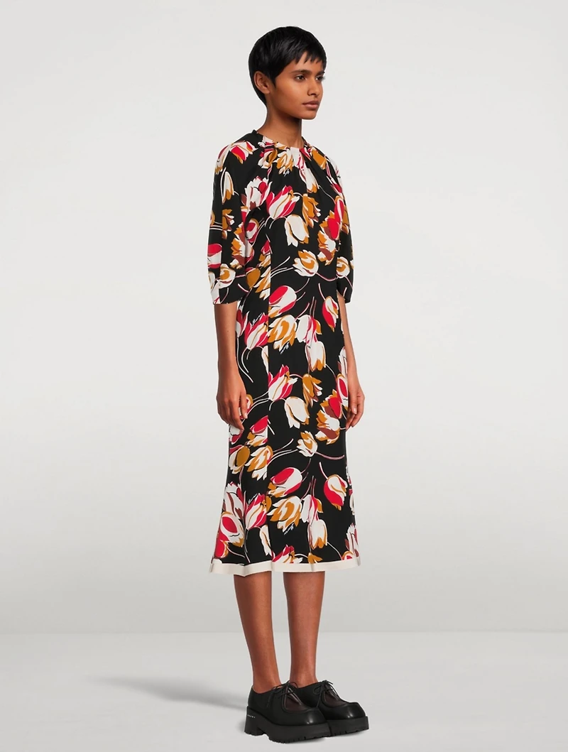 Cady Midi Dress Windblown Print