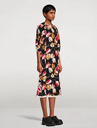 Cady Midi Dress Windblown Print