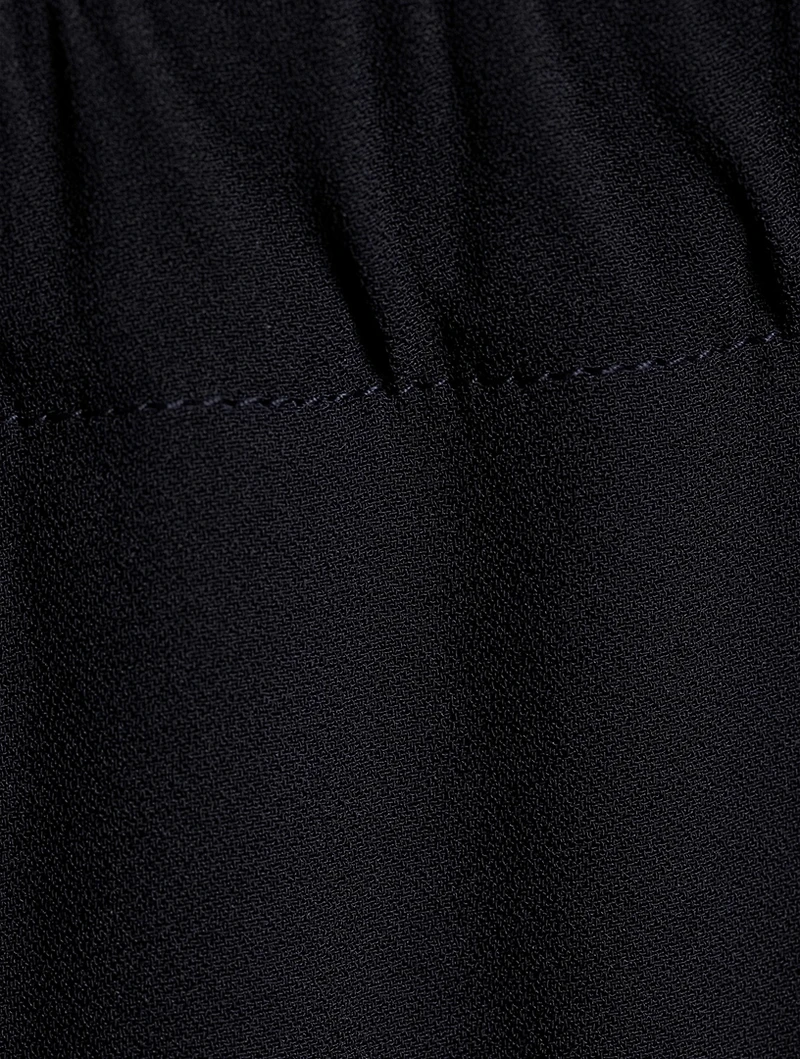 Asymmetrical Satin Shirt With Bow