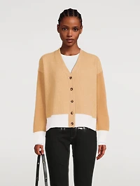 Colourblock Cashmere Cardigan