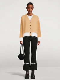 Colourblock Cashmere Cardigan