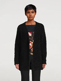 Mohair Knit Oversized Cardigan