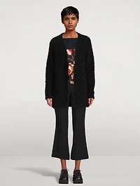 Mohair Knit Oversized Cardigan