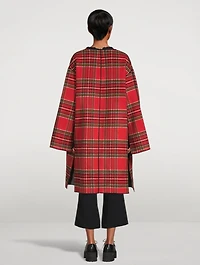 Wool-Blend Reversible Coat