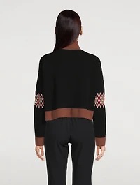 Jacquard Zip Sweater