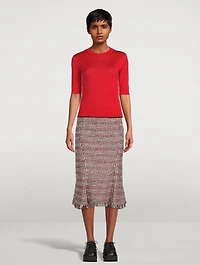 Wool And Silk Knit Sweater