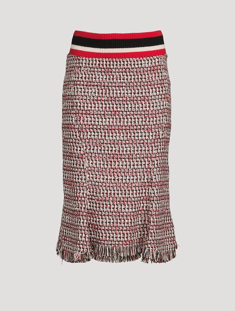 Tweed Godet Skirt