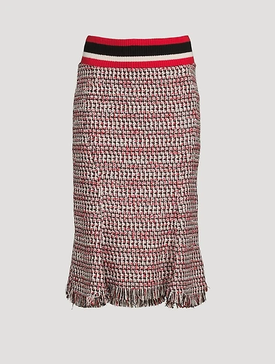 Tweed Godet Skirt