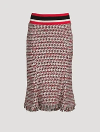 Tweed Godet Skirt