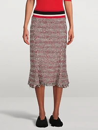 Tweed Godet Skirt