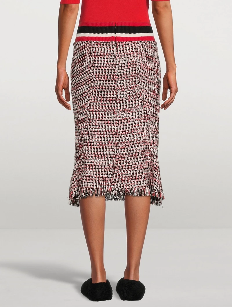 Tweed Godet Skirt