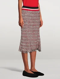 Tweed Godet Skirt