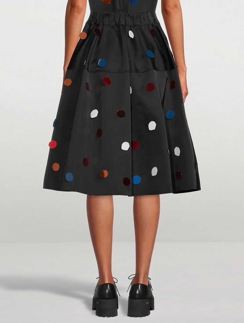 Balloon Midi Skirt With Sequins