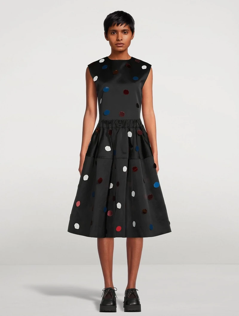 Balloon Midi Skirt With Sequins