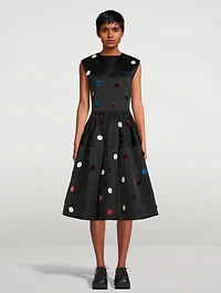 Balloon Midi Skirt With Sequins