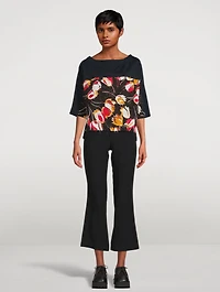 Crepe Envers Satin Pajama Pants