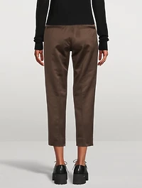 Cotton Slim-Fit Cropped Pants