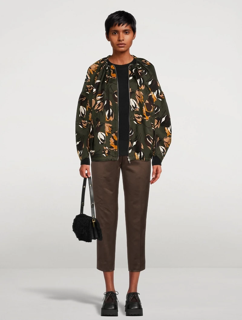Cotton Slim-Fit Cropped Pants