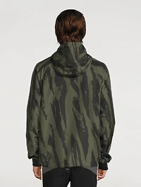 Windbreaker Jacket Pleat Camo Print