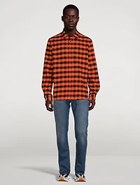 Cotton Shirt Check Print