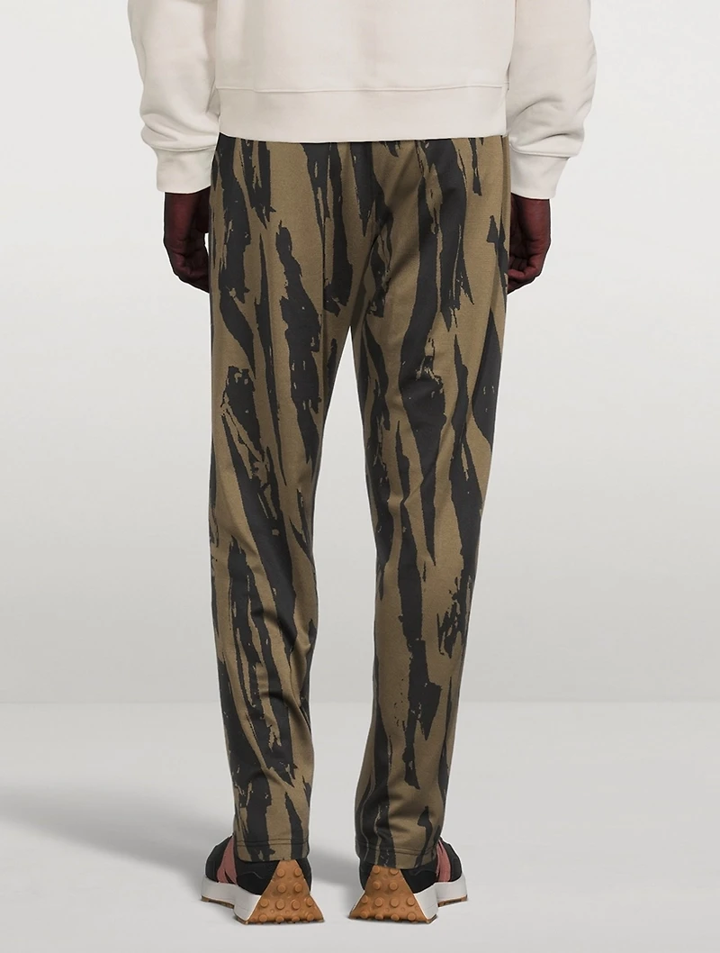 Oversized Pants Pleat Camo Print
