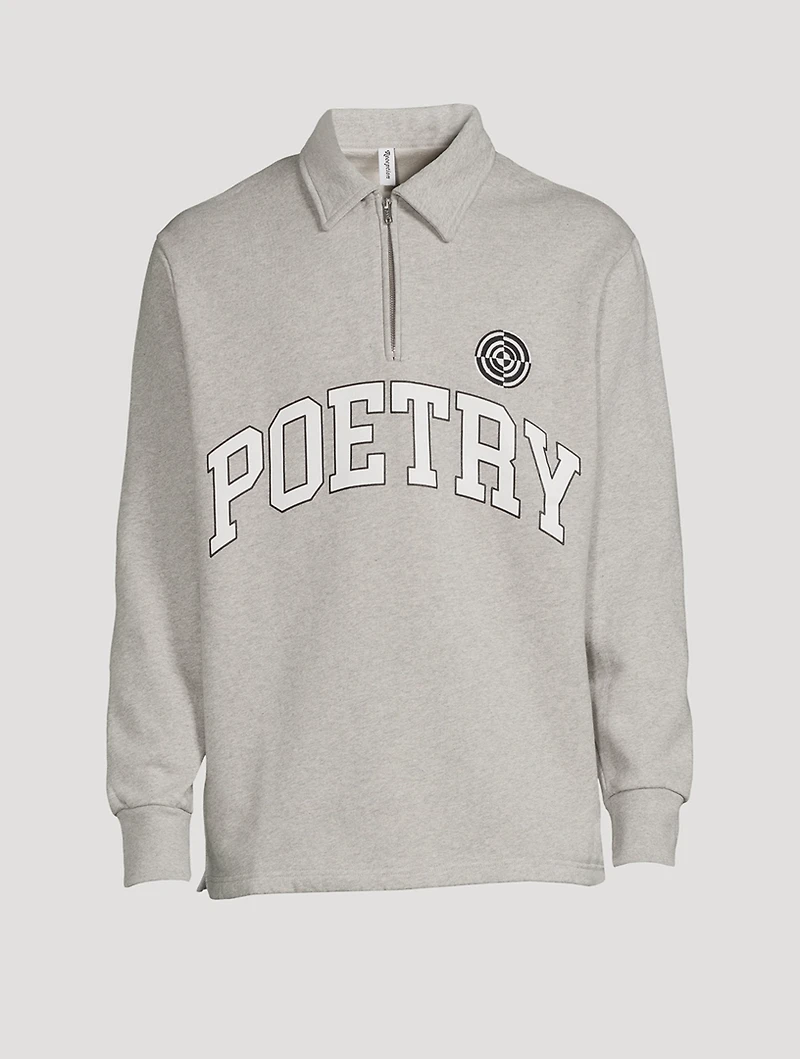 Half-Zip Polo Sweatshirt