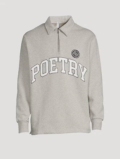 Half-Zip Polo Sweatshirt