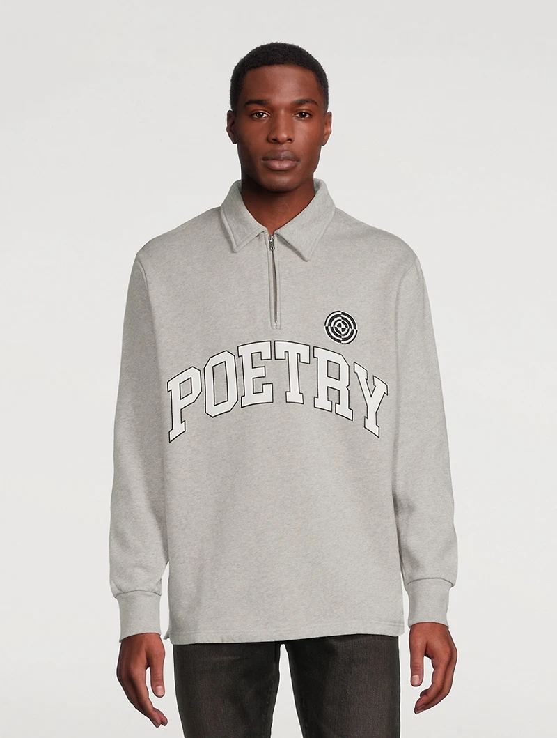Half-Zip Polo Sweatshirt