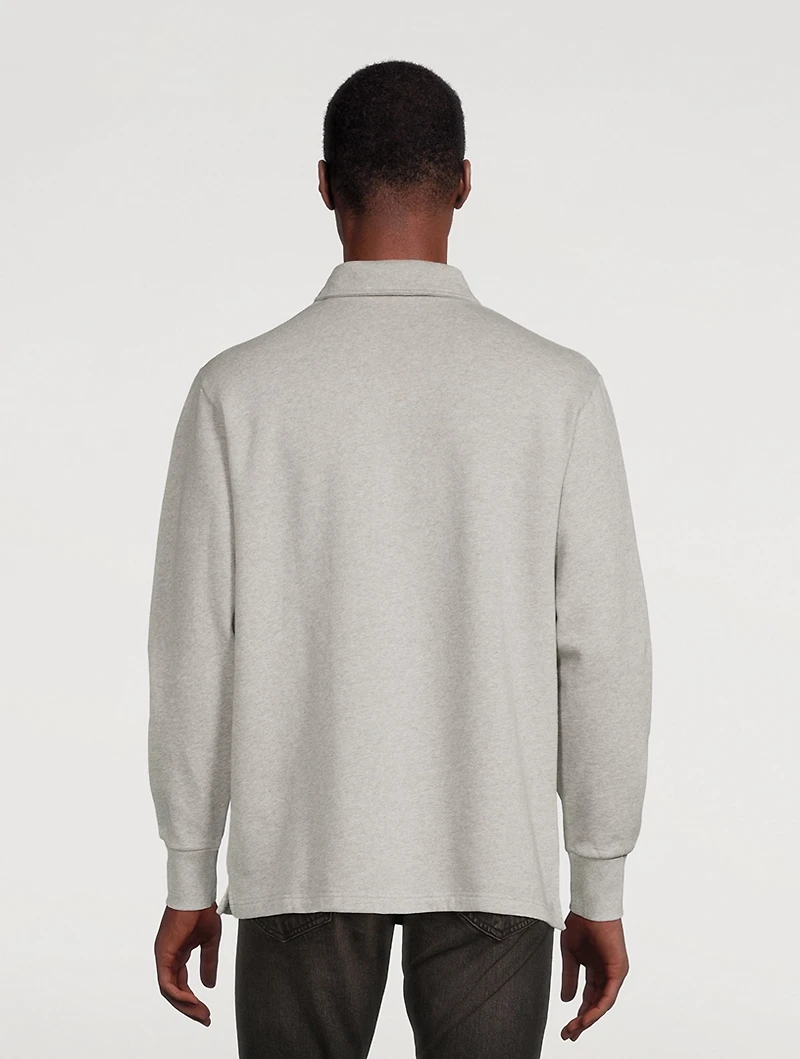 Half-Zip Polo Sweatshirt