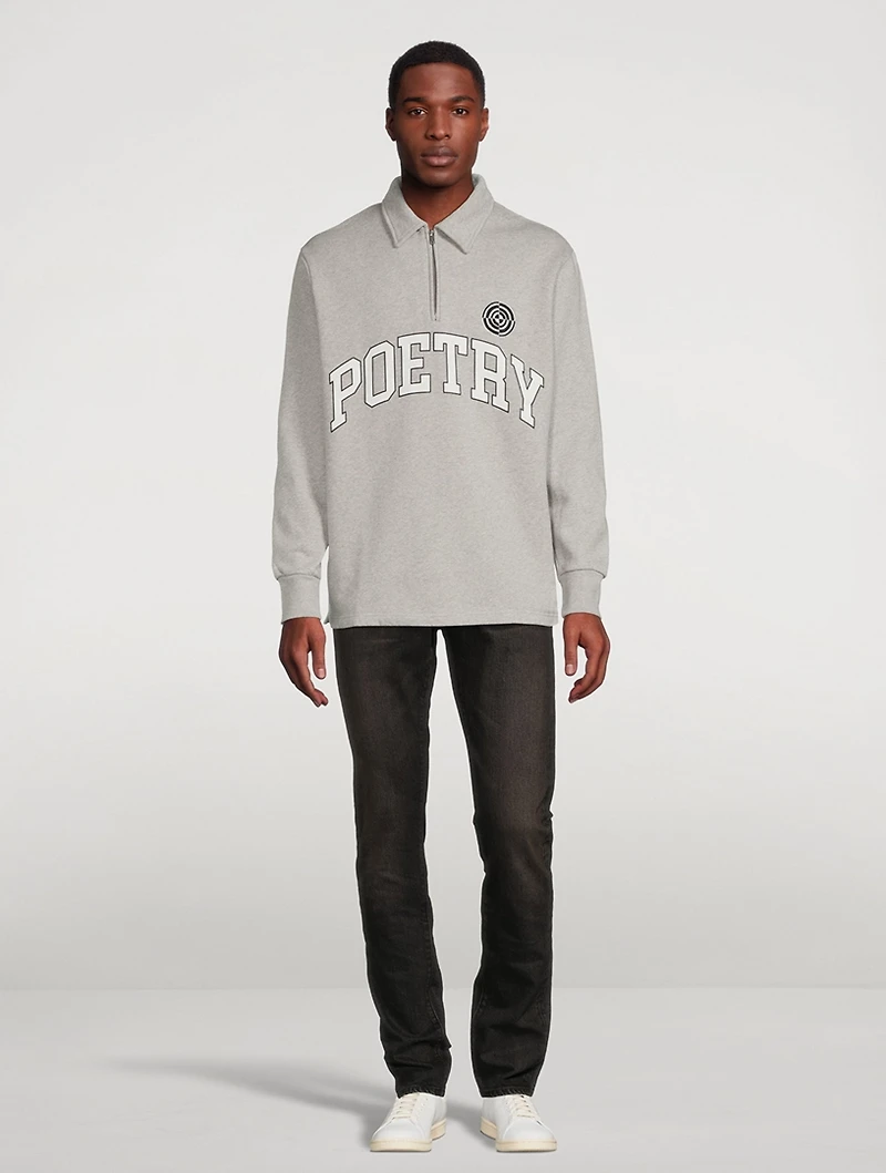 Half-Zip Polo Sweatshirt
